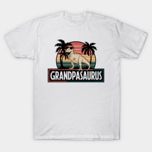 Grandpasaurus T Rex Dinosaur Grandpa Saurus Family Matching T-Shirt